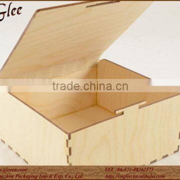 Handmade Fashion Snap Fit Wooden Box for Packaging