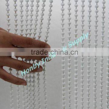 Interior Design Used Hanging Metal White Bead Curtain