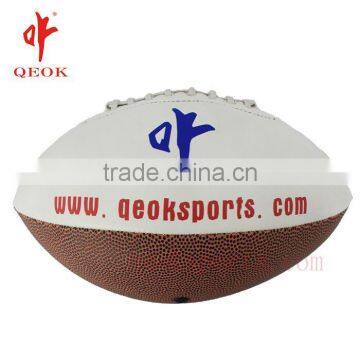 Wholesale promotional best quality inflatable customized pvc leather rugby ball small MOQ