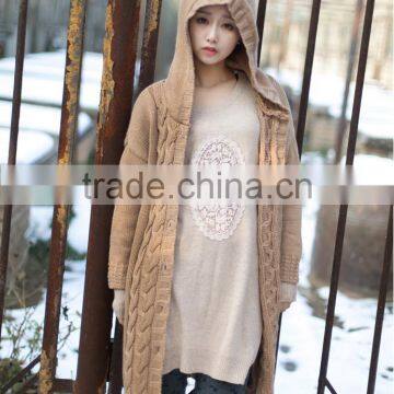 Long Hooded Coat Women