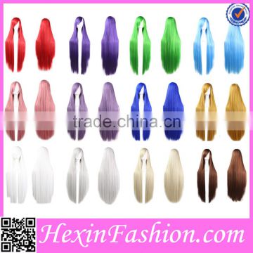 Wholesale White Multi Color Extra Long Wigs