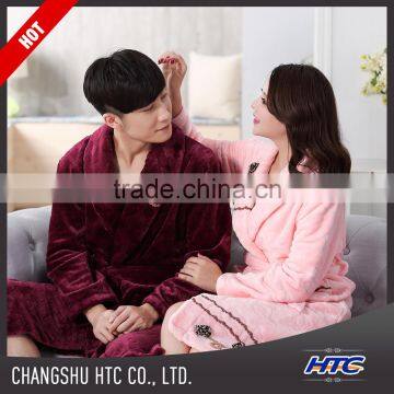 Men Women velour hotel bathrobe