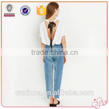 Best Sell Latest Fashion Long Top Design New Model Sexy Women t Shirt photo-3