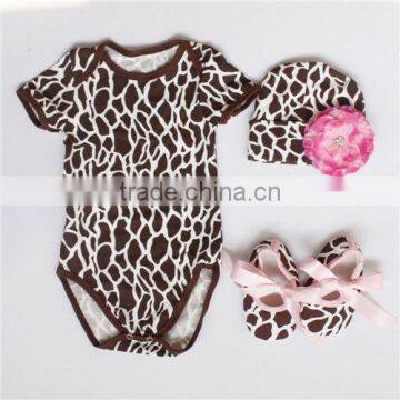 Latest design printed newborn girl clothing kids clothes wholesale cotton jumpsuit Clothing summer newborn baby romper