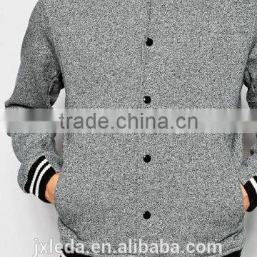 Men Zip up Plain Varsity Sweatshirt Jacket Custom, Spring / Autumn Apperel OEM Supplier photo-3