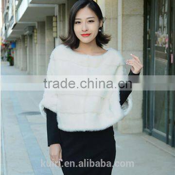 2016 O Neck Flare Sleeve Long Hairy Shaggy Faux Fur Pullovers Coat New Women Autumn Winter Loose Outerwear Gray Black photo-3