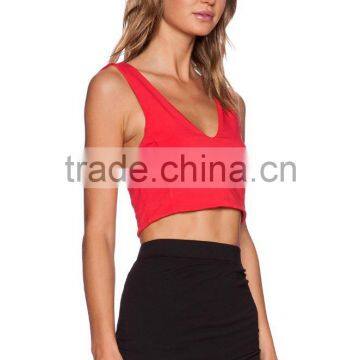 Cotton Lycra Crop Top photo-2