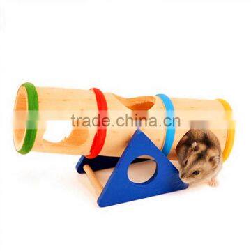 Best Promotion Modern Design Natural Wooden Colorful Seesaw Cage House Hide Toy Hamster Seesaw For Hamster