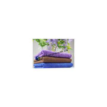 Quick-drying microfiber bath towels for camping , personalized purple bath towels