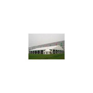 Huge Outdoor White Marquee Tents For Wedding / Exhibition UV Resistence