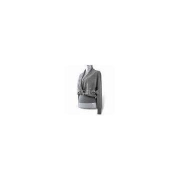 Lady\'s Sweater with V-neck, Made of Pure Rabbit Wool, Available in Various Sizes