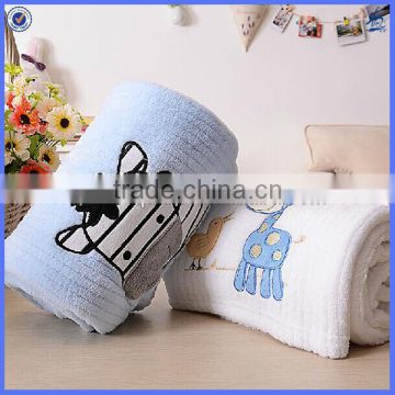 applique embroidery polar fleece baby blanket/blanket baby