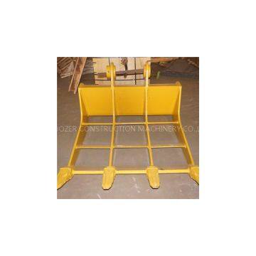 Excavator spare parts hydraulic rake bucket excavator rake