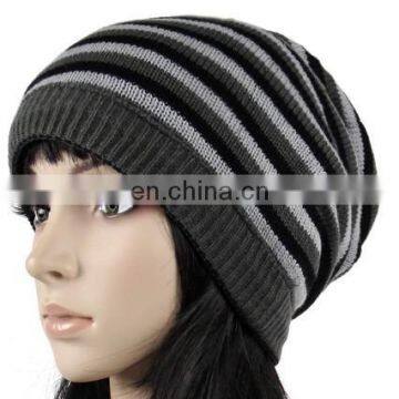 100%acrylic fashion knitting hat/knitted hat/knitted beanie/knitted caps
