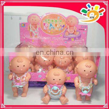 7.5" Little cute reborn moppet dolls with nipple,12pcs a set