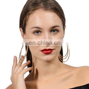 Fashion custom size circle rings hoop huggie earring jewelry