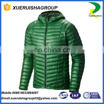 OEM ODM brand name winter turkey feather jacket for man