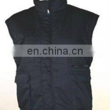 workwear uniform polyester/cotton thermal clothing black bodywarmer