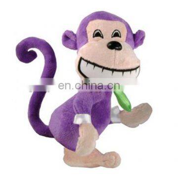 Smiling monkey big simle mouth monkey purple monkey plush toys