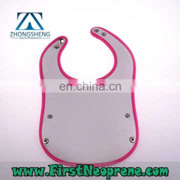 ECO- Friendly 3mm Thick Neoprene Baby Bib Can Customize Any Pattern Printing