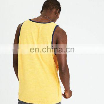 Custom wholesale body building plain mens tank top vest in bulk undershirt