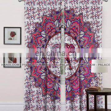 New Matrix Door Dorm Decor Drape BedRoom Cotton Balcony Indian Mandala Curtains