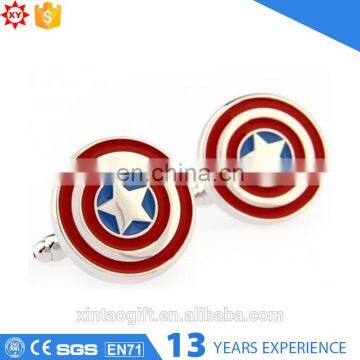 Flower Logo Enamel Alloy Cufflink Factory China photo-5