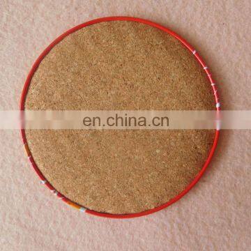 Custom Printing Logo Round Tin Coaster With Cork Back photo-6