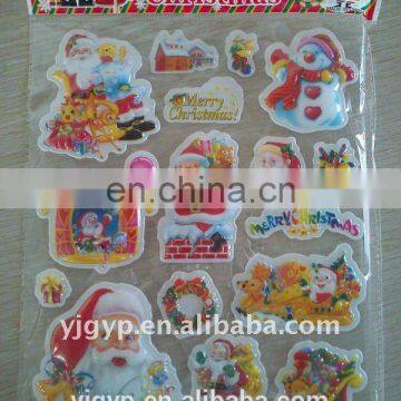 High quality! Non-toxic Promotional Christmas gift Puffy Stickers