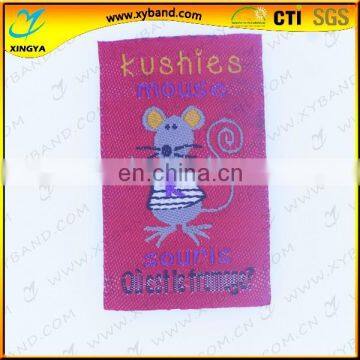 lovely mouse woven custom cloth badges