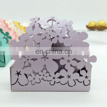 Flower decorative candy box for wedding