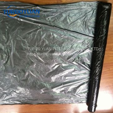 China greenhouse ground cover / black silver plastic mulching film