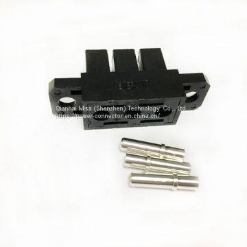 3 Pin Male TP950P 35A PET GF30 RoHS Black Wire Terminals Crimp Electrical Connectors