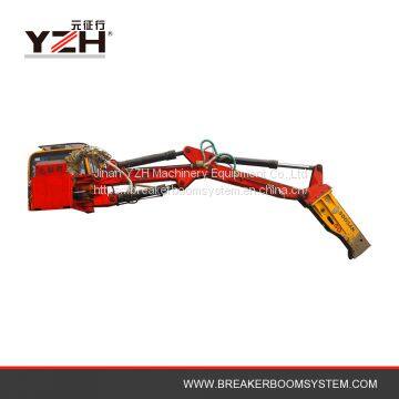 Pedestal Hydraulic Rock Breaker Boom System For Jaw Crusher