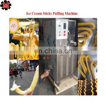 Stainless Steel Hollow Tube Ice Cream Used Pop Corn Snack Machine