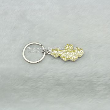 Hexagon irregular combination keychain, promotional gifts, can be customized