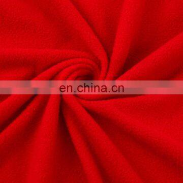 100%polyester Anti-pill Fleece Fabric/polar Fleece Brushed Warm and Comfortable Fabric