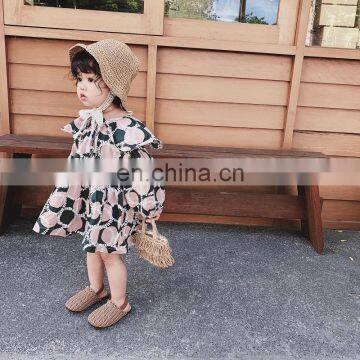 Best Selling High Quality Flounce Cotton Floral Dress China Manufacturer Casual Fashion Kids Dresses