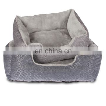 Warm low price durable grey color soft dog bed