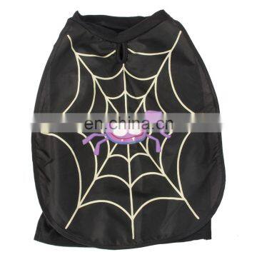 spider web pattern halloween pet dog coat