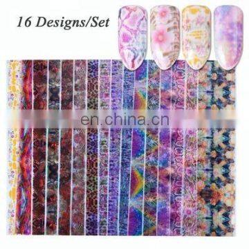 Holographic Sticker Nails Foils Animal Starry Nail Art Sticker Set