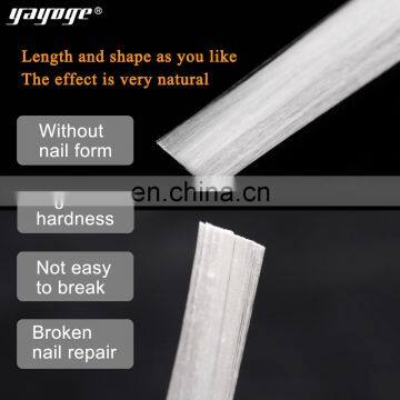 2021 New Arrival Custom Label Nail Supply 57mm 100pcs/bag Fiberglass Nails Extension UV Acrylic Builder Nail photo-5