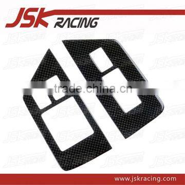 CARBON FIBER INTERIOR WINDOW SWITCH PANEL FOR NISSAN GTR R35 (JSK220982)