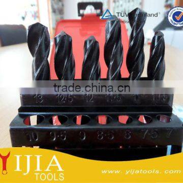 19pcs Fully Ground HSS Cobalt Drill Bits Set