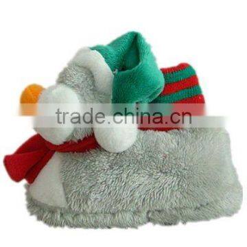 plush gray duck slippers for kids