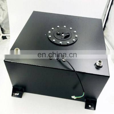 8 GALLON 30.5L POLISHED ALUMINUM RACING/DRIFT FUEL CELL GAS TANK W/ LEVEL SENDER