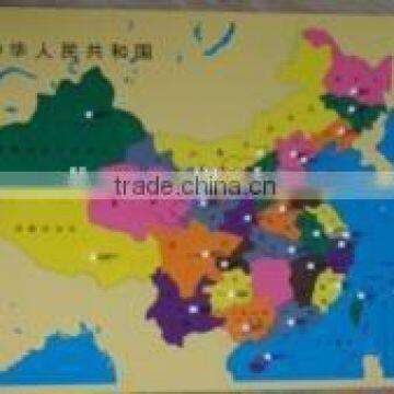 A panel map of China