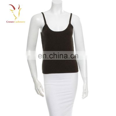 Ladies cashmere knitted vest camisole women underwear