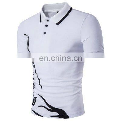 2021 New Design Daily Self-cultivation Colorful Color Combination Short-sleeved Men's Polo Shirt