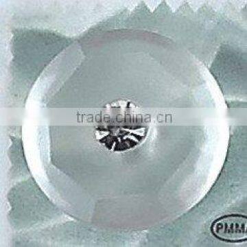 transparent Acrylic button with rhinestone in center